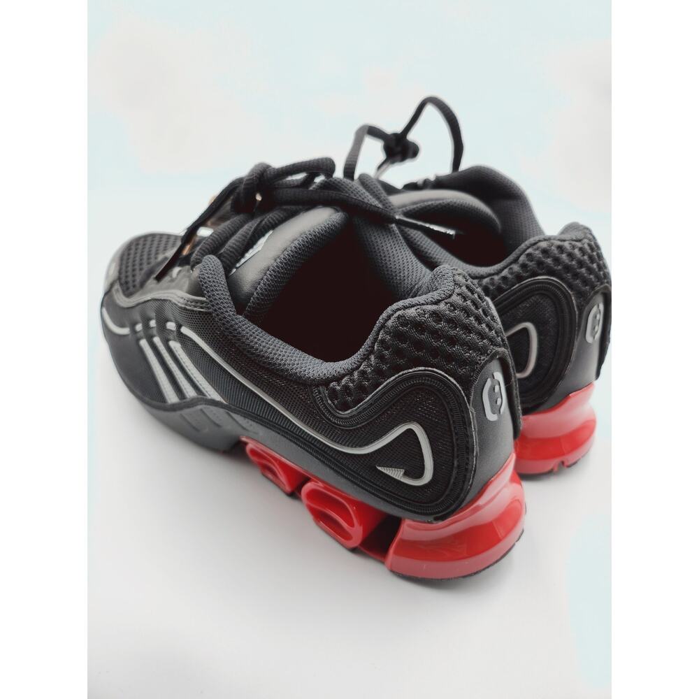 Mens Size 9.5 Adidas Sneakers Originals Megaride 01 Black Better Scarlet JH7925 - Picture 4 of 5